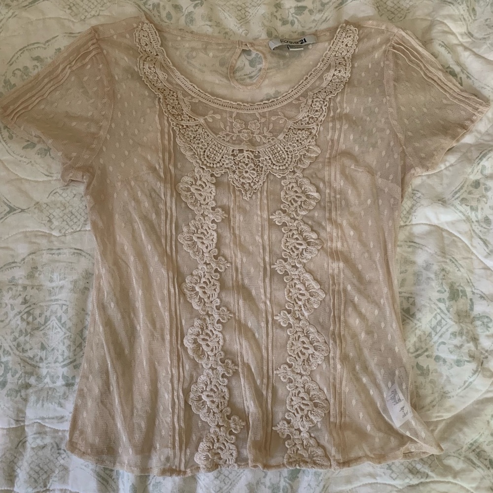 Mesh Peasant Blouse!